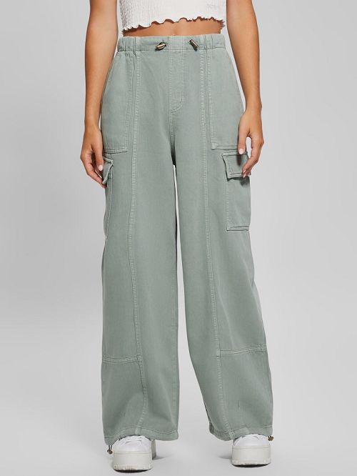 Guess Kenzie Cargo Pants Verzi | GUESS-SN28242