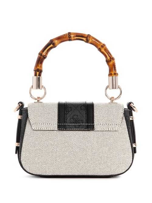Guess Kerima Bamboo Mini Shoulder Bag Negrii | GUESS-SN28737
