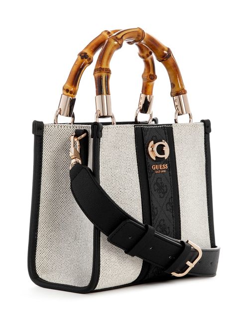 Guess Kerima Bamboo Mini Tote Negrii | GUESS-SN28731