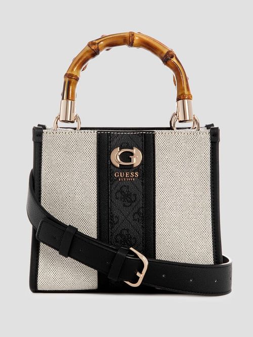 Guess Kerima Bamboo Mini Tote Negrii | GUESS-SN28731