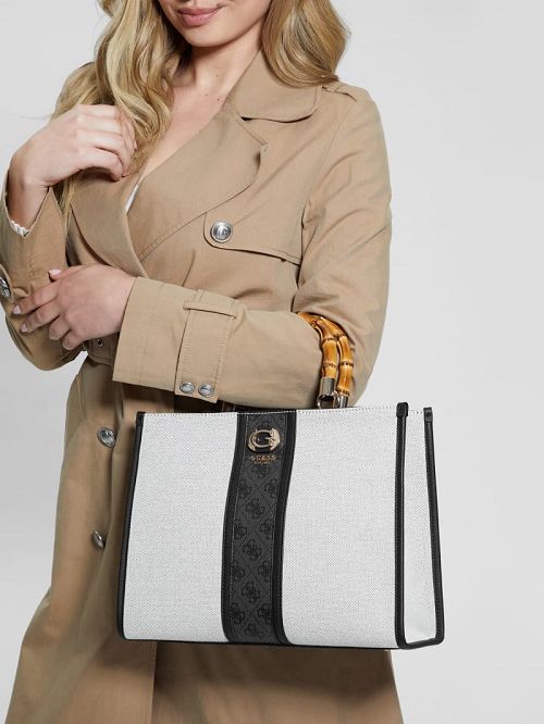Guess Kerima Bamboo Tote Negrii | GUESS-SN28718