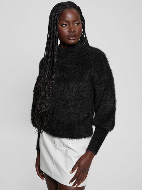 Guess Keyla Fuzzy Sweater Negrii | GUESS-SN27644