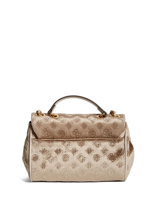 Guess Kimi Logo Convertible Crossbody Galbeni | GUESS-SN28744