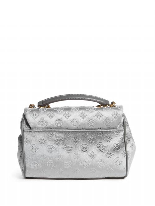 Guess Kimi Logo Convertible Crossbody Gri | GUESS-SN28784