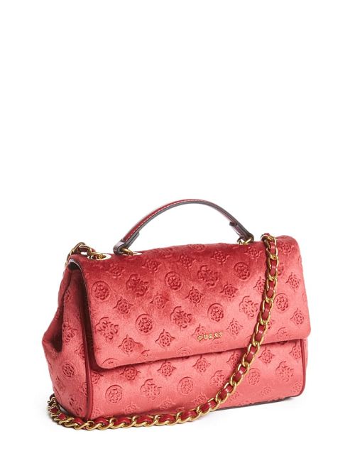 Guess Kimi Logo Convertible Crossbody Rosii | GUESS-SN29069