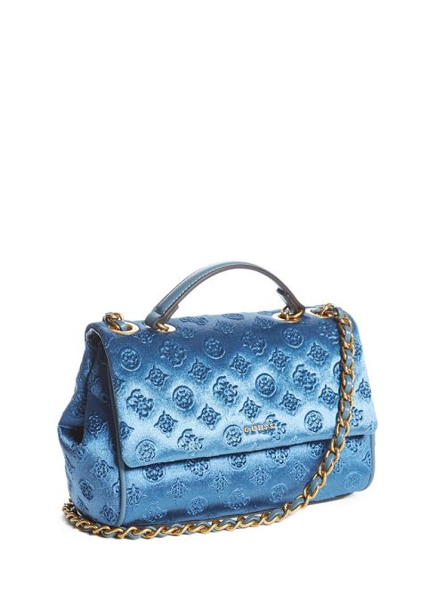 Guess Kimi Logo Convertible Crossbody Verzi | GUESS-SN28807