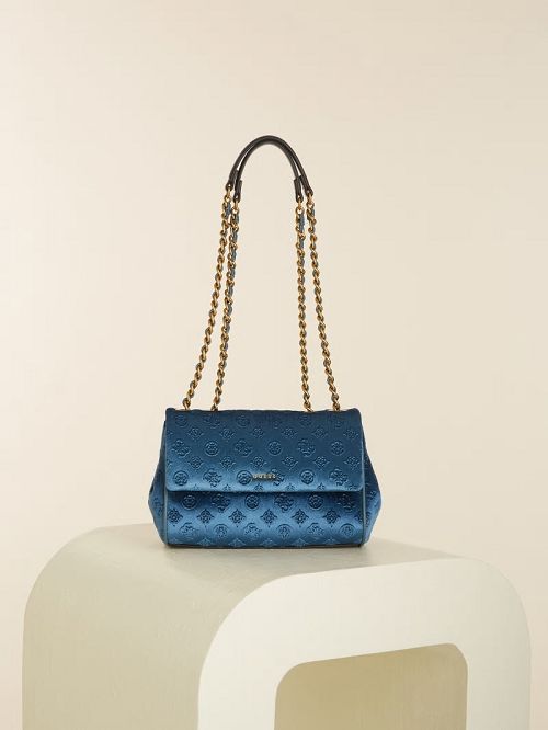 Guess Kimi Logo Convertible Crossbody Verzi | GUESS-SN28807