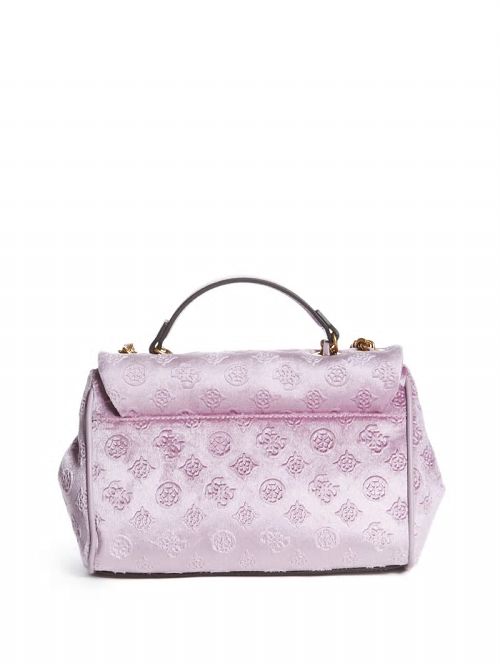 Guess Kimi Logo Convertible Crossbody Violet | GUESS-SN28918