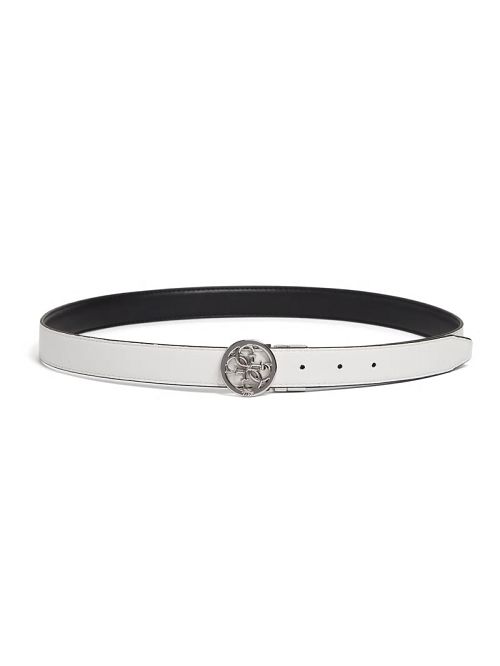 Guess Kristi Reversible Quattro G Skinny Belt Negrii | GUESS-SN30234