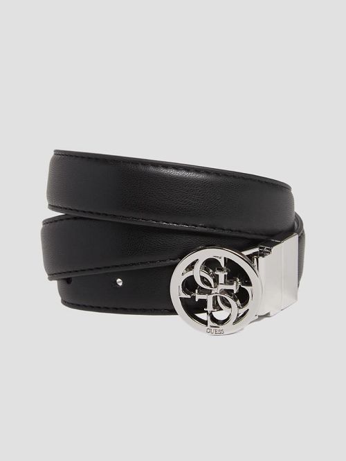 Guess Kristi Reversible Quattro G Skinny Belt Negrii | GUESS-SN30234