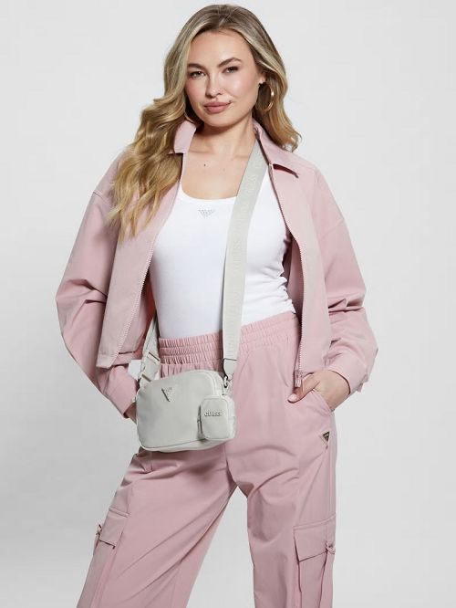 Guess Latona Nylon Sling Bag Maro | GUESS-SN30119