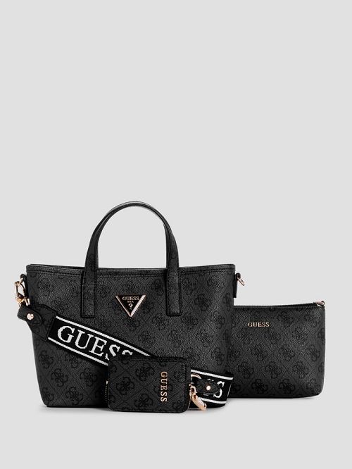 Guess Latona Quattro G Mini Tote Set Negrii | GUESS-SN29450