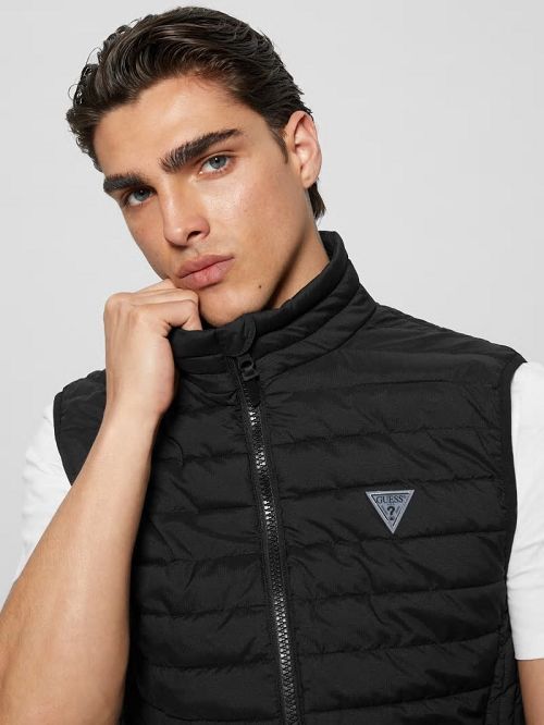 Guess Lauper Padded Vest Negrii | GUESS-SN31553
