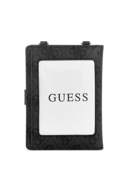 Guess Laurel Chain Passport Case Negrii | GUESS-SN30135