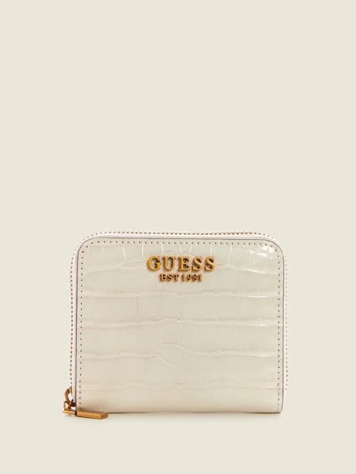 Guess Laurel Small Zip-Around Wallet Albi | GUESS-SN29473