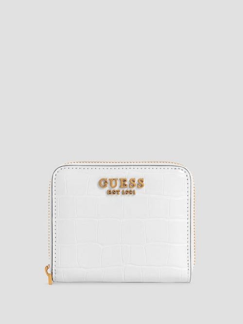 Guess Laurel Small Zip-Around Wallet Albi | GUESS-SN29475