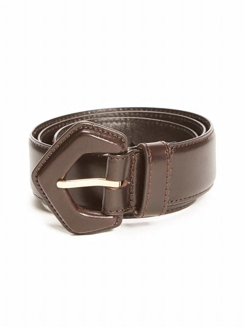 Guess Leather Waist Belt Maro | GUESS-SN30229