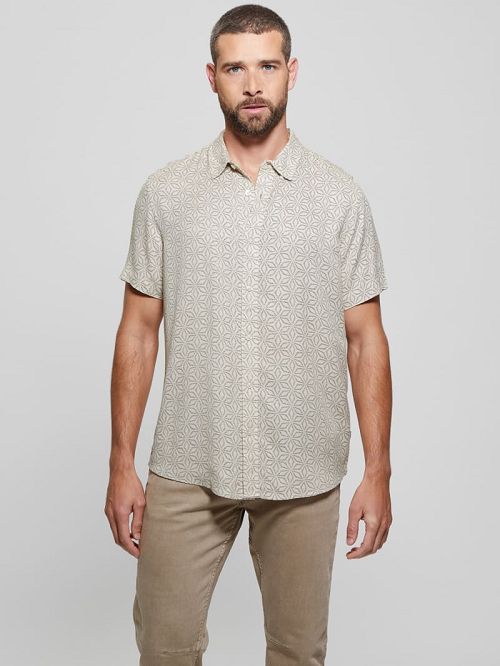 Guess Leo Dobby Shirt Negrii | GUESS-SN31324