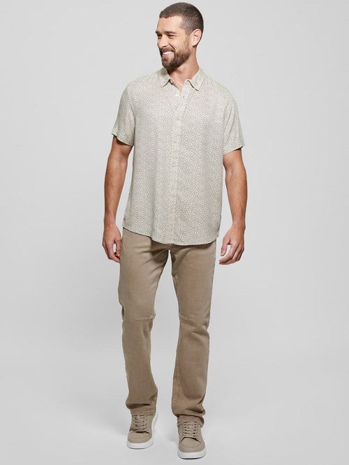 Guess Leo Dobby Shirt Negrii | GUESS-SN31324