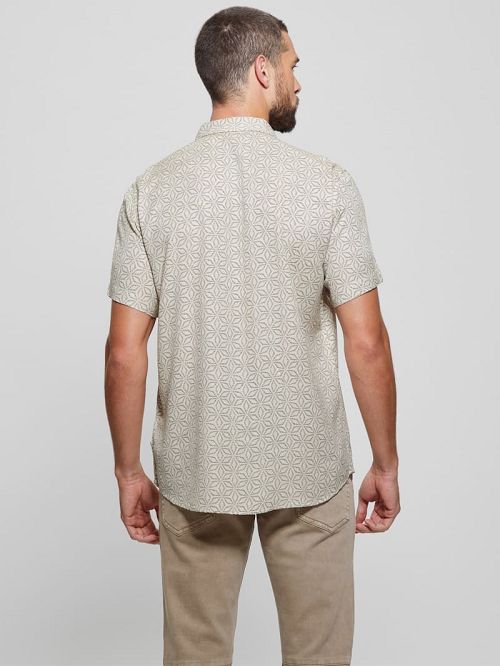 Guess Leo Dobby Shirt Negrii | GUESS-SN31324