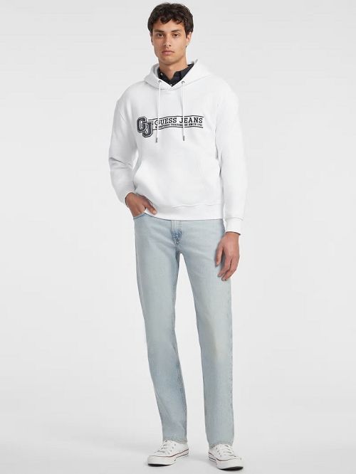 Guess Logo Patch Hoodie Albi | GUESS-SN30946