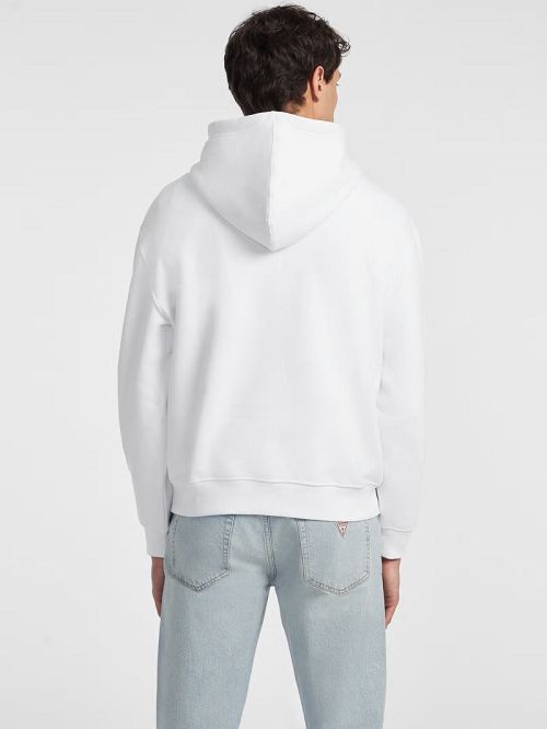 Guess Logo Patch Hoodie Albi | GUESS-SN30946