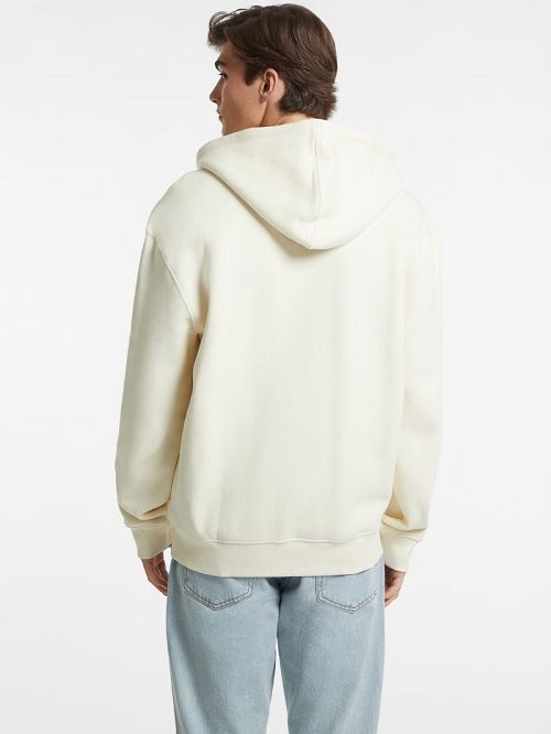 Guess Logo Patch Zip-Up Hoodie Albi | GUESS-SN30994