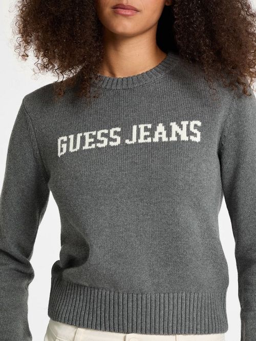 Guess Logo Sweater Gri | GUESS-SN27383