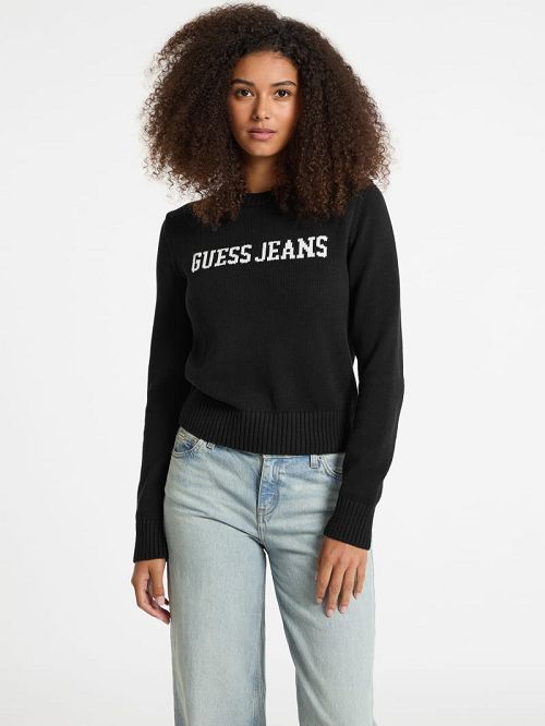 Guess Logo Sweater Negrii | GUESS-SN27384