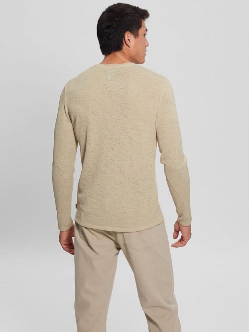 Guess Long-Sleeve Gauze Tee Aurii | GUESS-SN30616