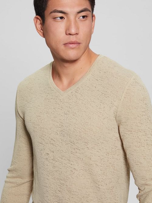 Guess Long-Sleeve Gauze Tee Aurii | GUESS-SN30616