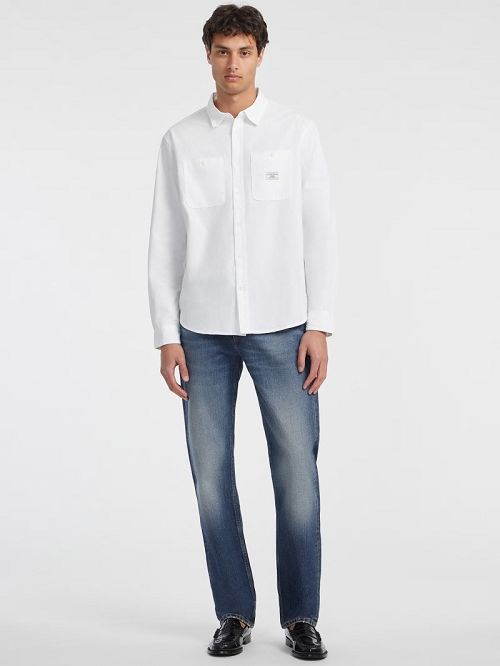 Guess Long-Sleeve Pocket Shirt Albi | GUESS-SN31157