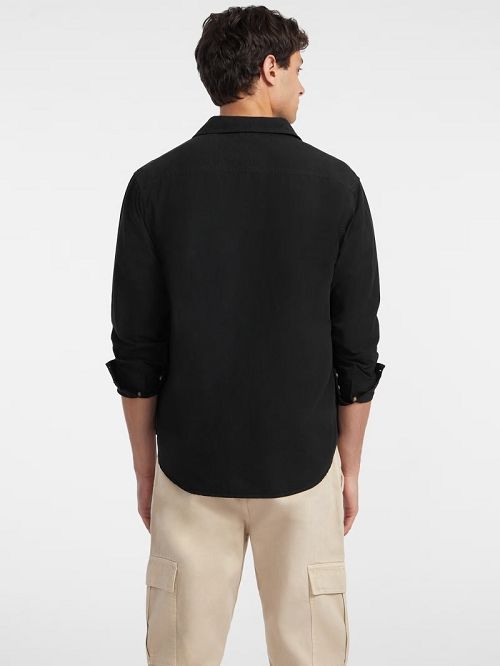 Guess Long-Sleeve Pocket Shirt Negrii | GUESS-SN31167