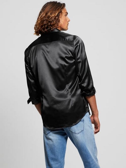 Guess Long-Sleeve Regal Shirt Negrii | GUESS-SN31297