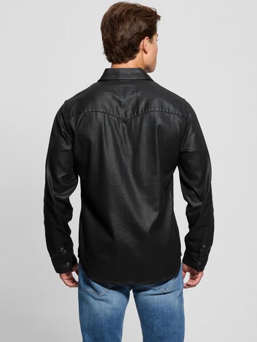 Guess Long-Sleeve Western Shirt Negrii | GUESS-SN31293