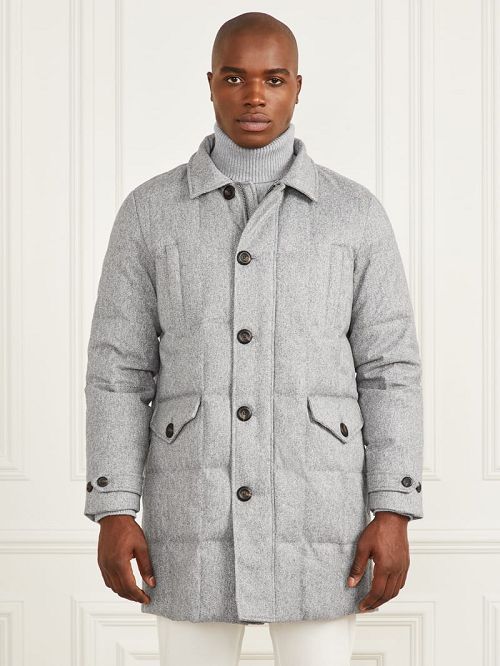 Guess Long Twill Jacket Gri | GUESS-SN30742