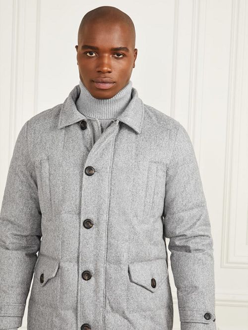 Guess Long Twill Jacket Gri | GUESS-SN30742