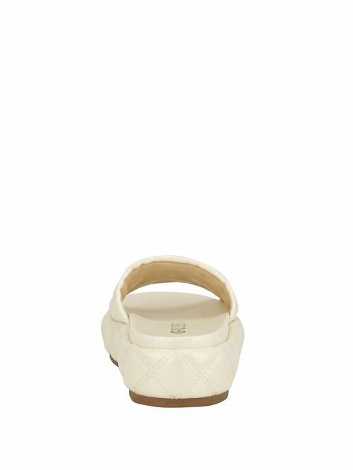 Guess Longo Quilted Flatform Slides Albi | GUESS-SN29666