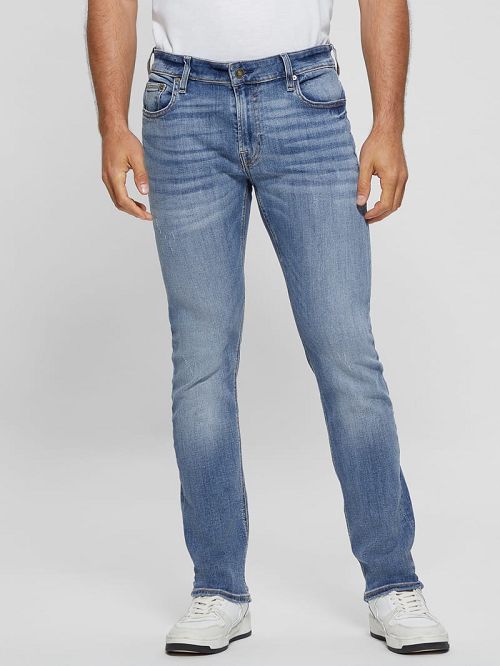 Guess Low-Rise Skinny Jeans Albastri | GUESS-SN30370