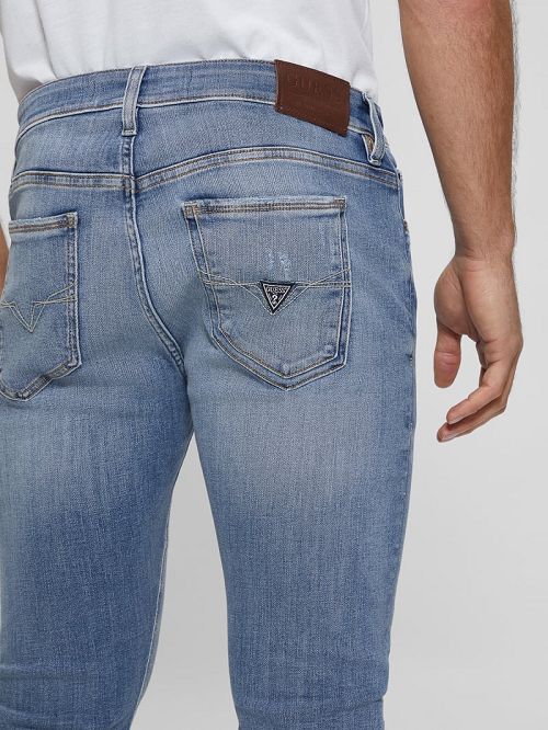 Guess Low-Rise Skinny Jeans Albastri | GUESS-SN30370
