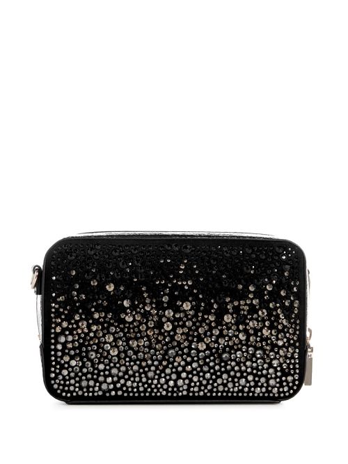 Guess Lua Rhinestone Mini Crossbody Negrii | GUESS-SN28827