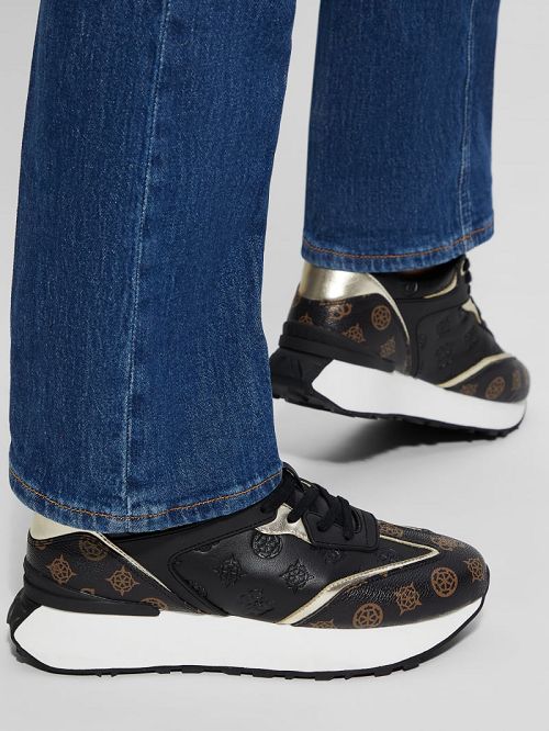 Guess Luchia Logo Pop Joggers Negrii | GUESS-SN29524