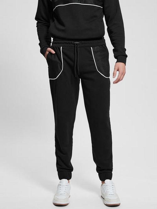 Guess Lugh Cuffed Joggers Negrii | GUESS-SN31392