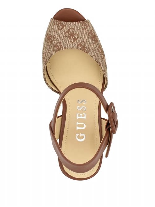 Guess Lyrica Linen Wedges Maro | GUESS-SN29790