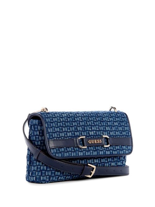 Guess Majka Denim Crossbody Albastri | GUESS-SN28948