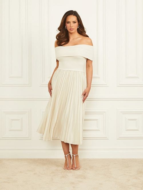 Guess Makayla Off-the-Shoulder Dress Albi | GUESS-SN26973