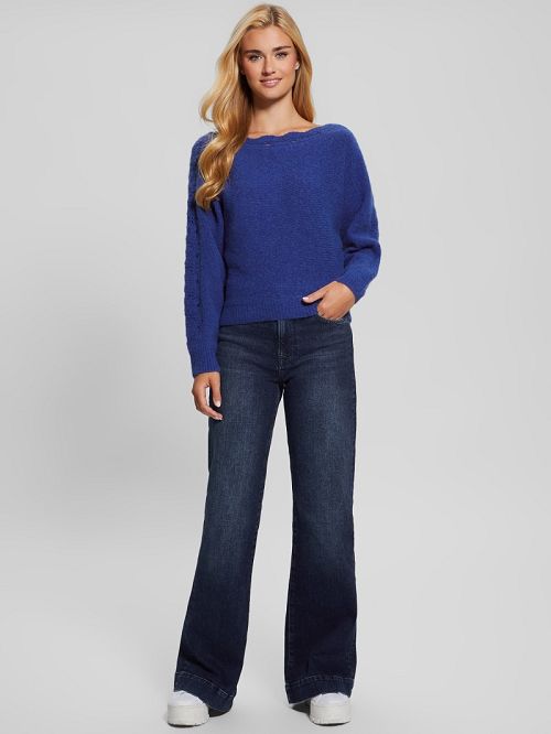 Guess Malorie Dolman Sweater Albastri | GUESS-SN27757
