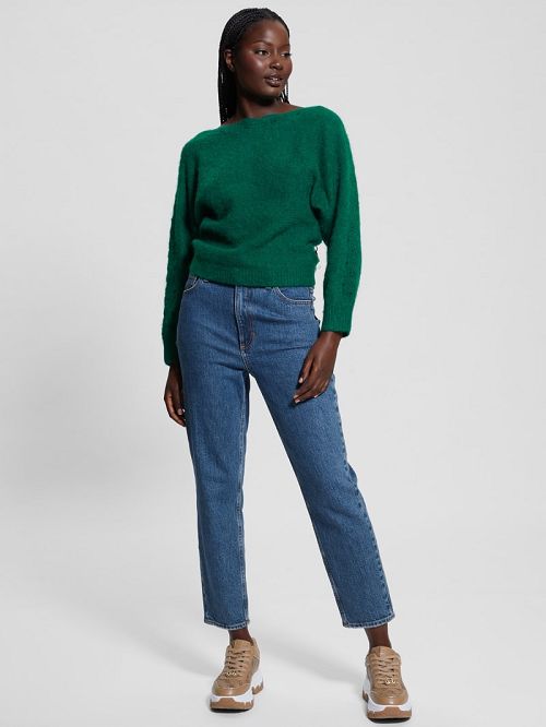 Guess Malorie Dolman Sweater Verzi | GUESS-SN27250