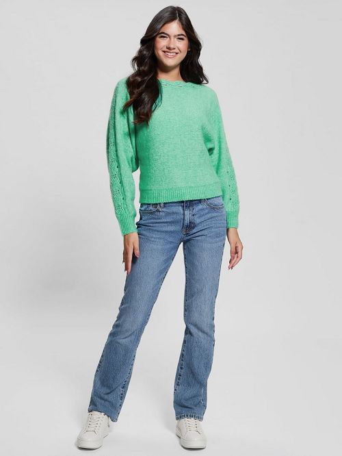 Guess Malorie Dolman Sweater Verzi | GUESS-SN27256