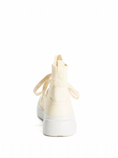 Guess Manney Knit Logo High-Top Sneakers Albi | GUESS-SN29512